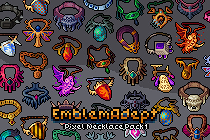 Pixel Necklace Pack 1