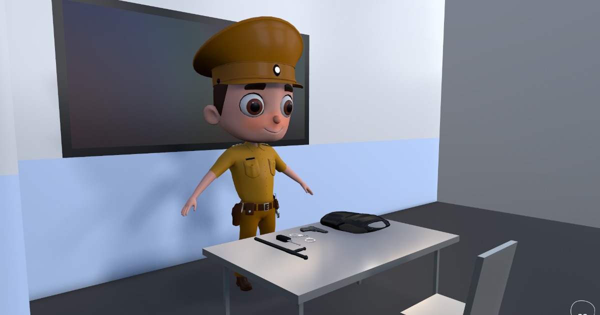 Low Poly Community Helper Police (Male) | 3D 캐릭터 | Unity Asset Store