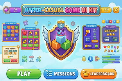 Hyper Casual UI Pack