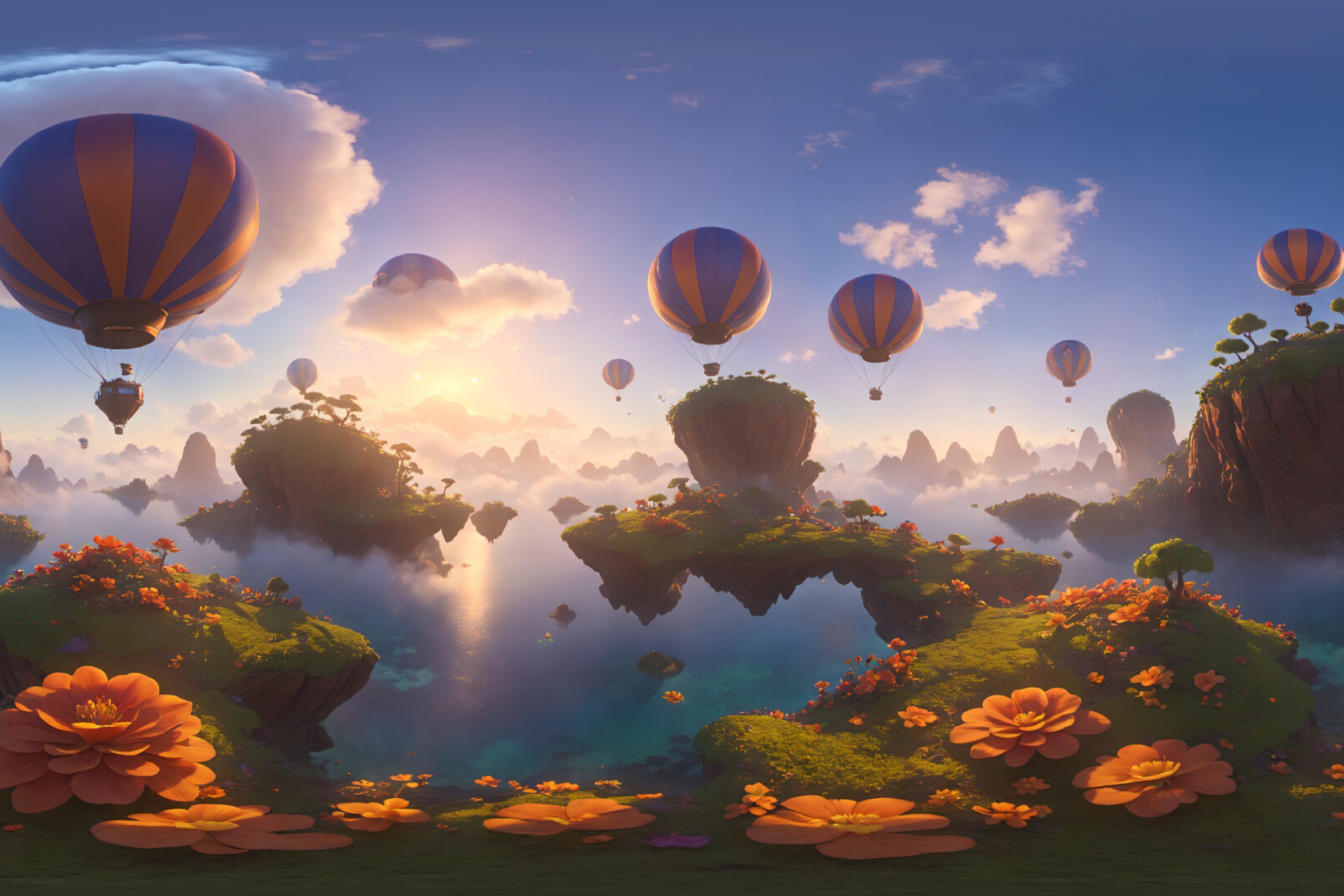 HDRI 3D Floating Island Skybox 1 | 3D Environments | Unity Asset Store