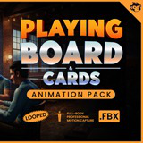 Playing Board Games and Cards Animation Pack