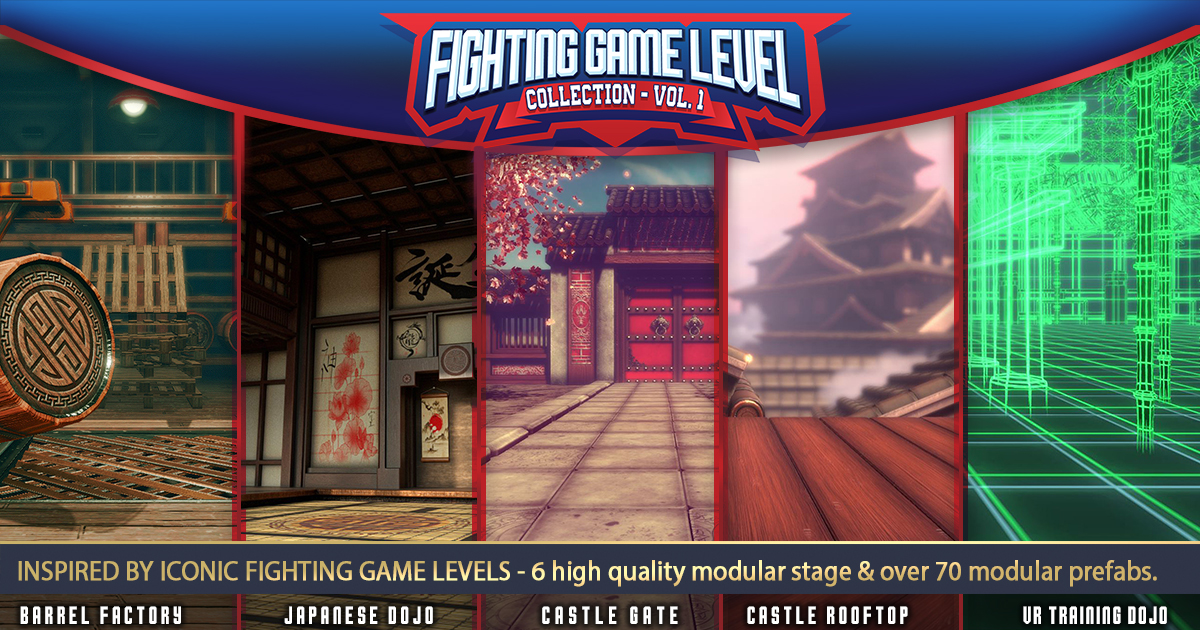 Fighting Game Level Collection - Vol. 1 | 3D Environments | Unity Asset ...