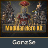 GanzSe Modular Hero Kit - Fantasy Low Poly Bundle