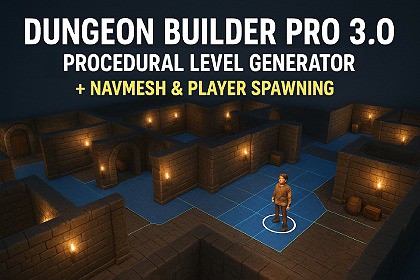 Dungeon Builder Pro 3.0 – Procedural Level Generator with NavMesh & v6.0 Support