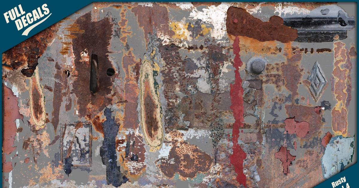 FD Decals Rusty Vol. 4 | 2D Textures & Materials | Unity Asset Store