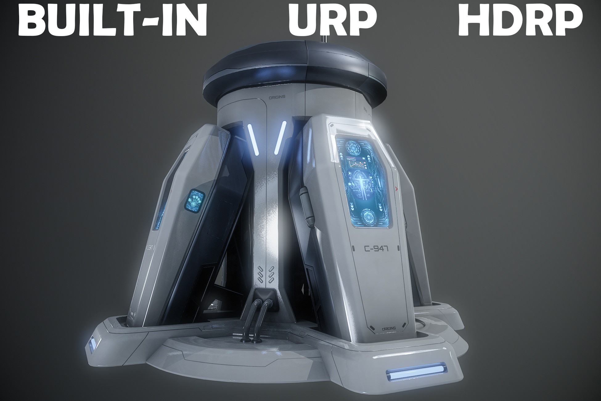 Unity Pod Futuristic Cryogenic Pods – Sci-Fi Structure | 3D Props | Unity Asset Store