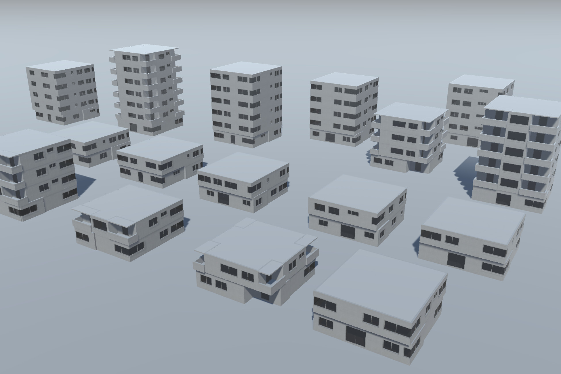 Modern Building Pack | 3D Urban | Unity Asset Store