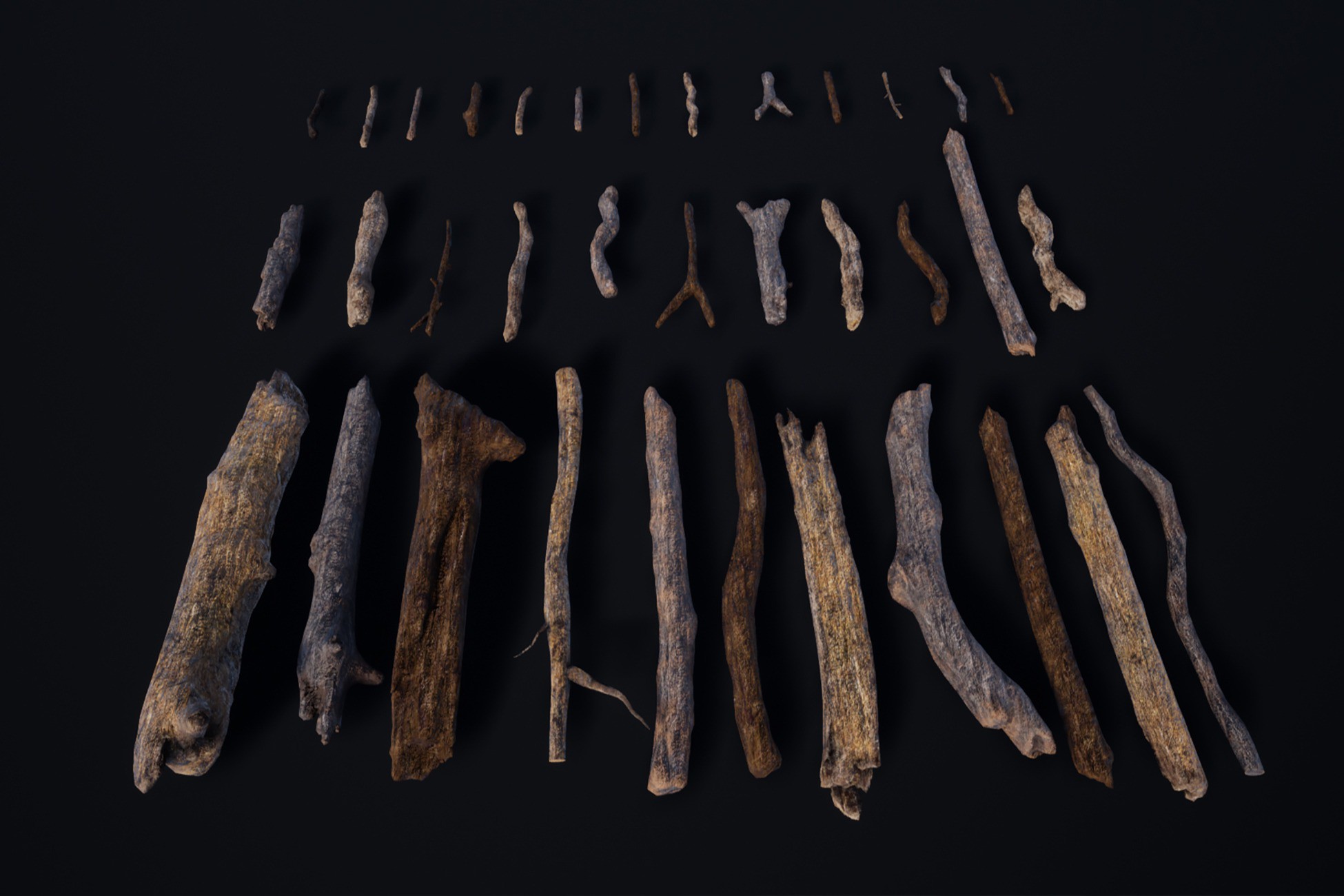 Ultimate Stick & Branches Package / 30 Variations | 3D Props | Unity ...