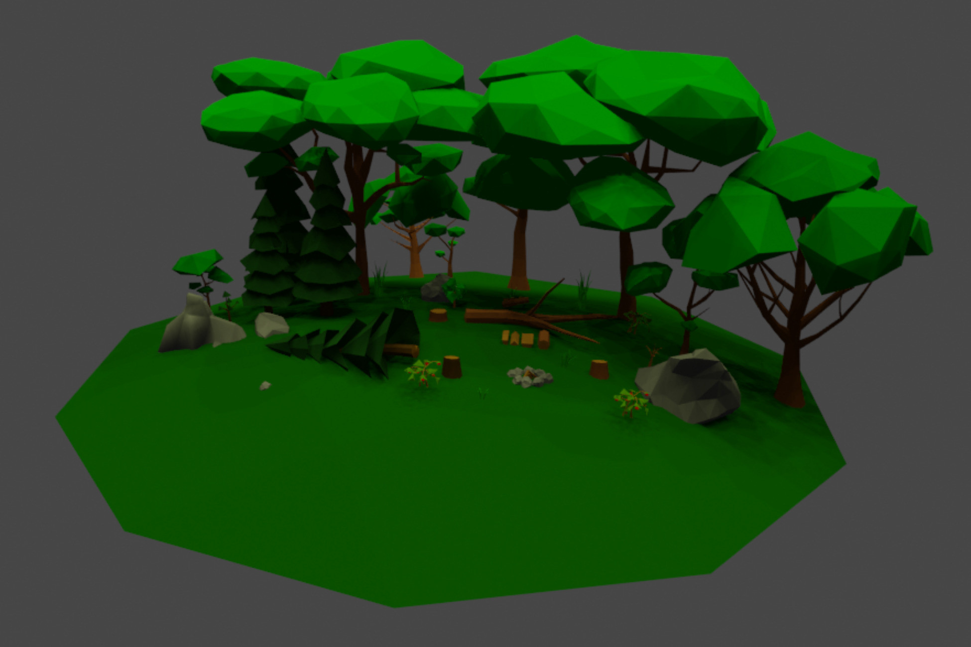 Tree Swing Unity File Low Poly Tree and Rock Collection | 3D Trees | Unity Asset Store