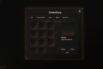 Dark Game GUI