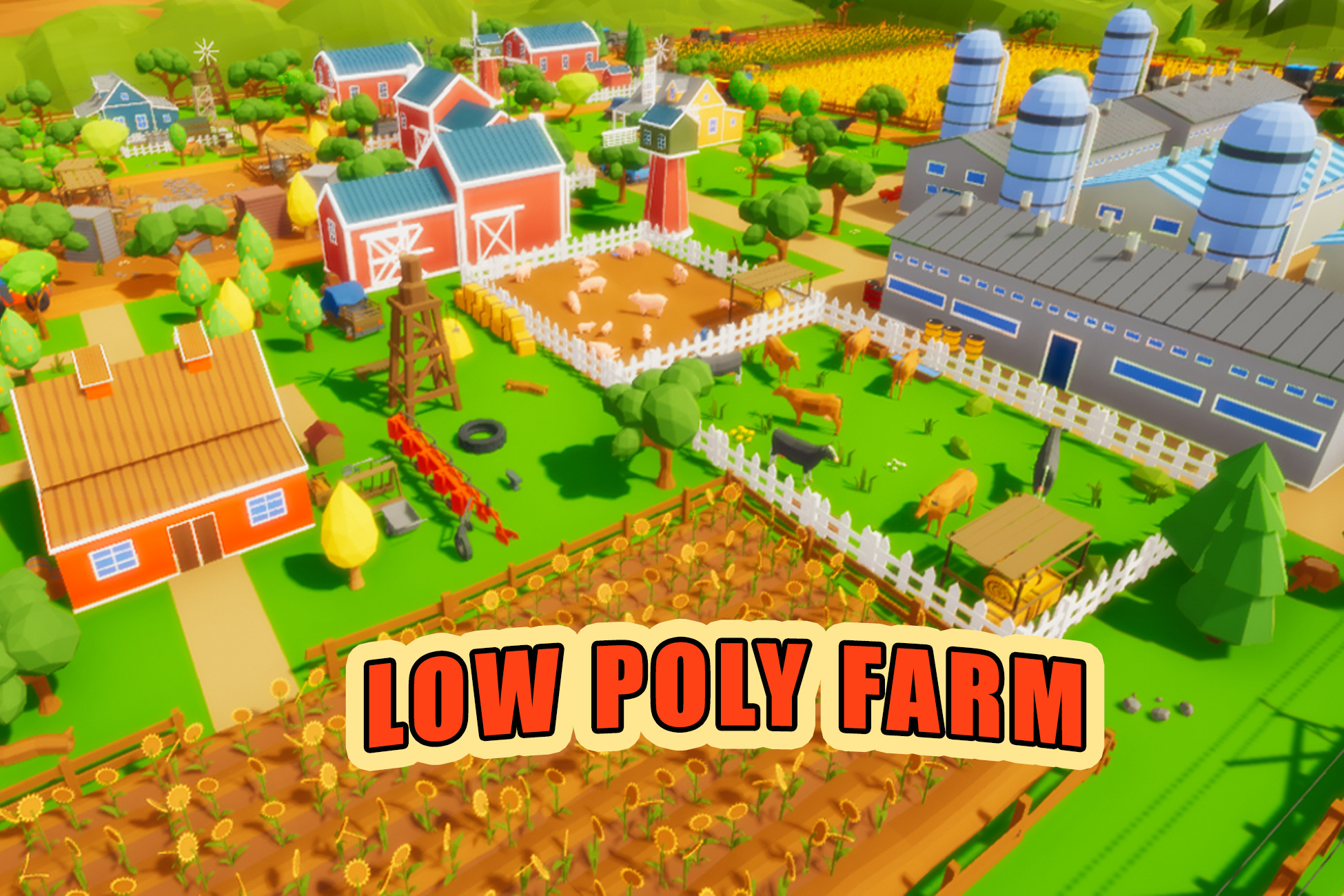 Low Poly 3D Farm | 3D 风景 | Unity Asset Store