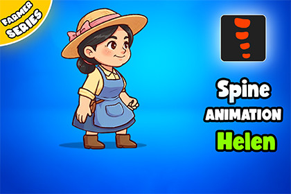 Helen -2D Animated Character (Spine)