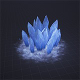 Stylized Ice Impact VFX