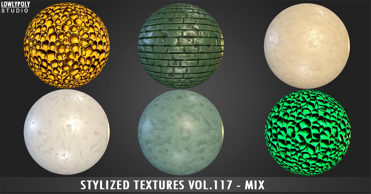 Mix Vol.117 - Stylized Textures | 2D Textures & Materials | Unity Asset ...