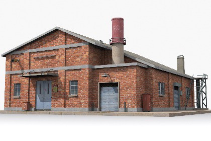 Industrial Factory Building – Variant 02
