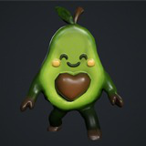 Avocado Low poly