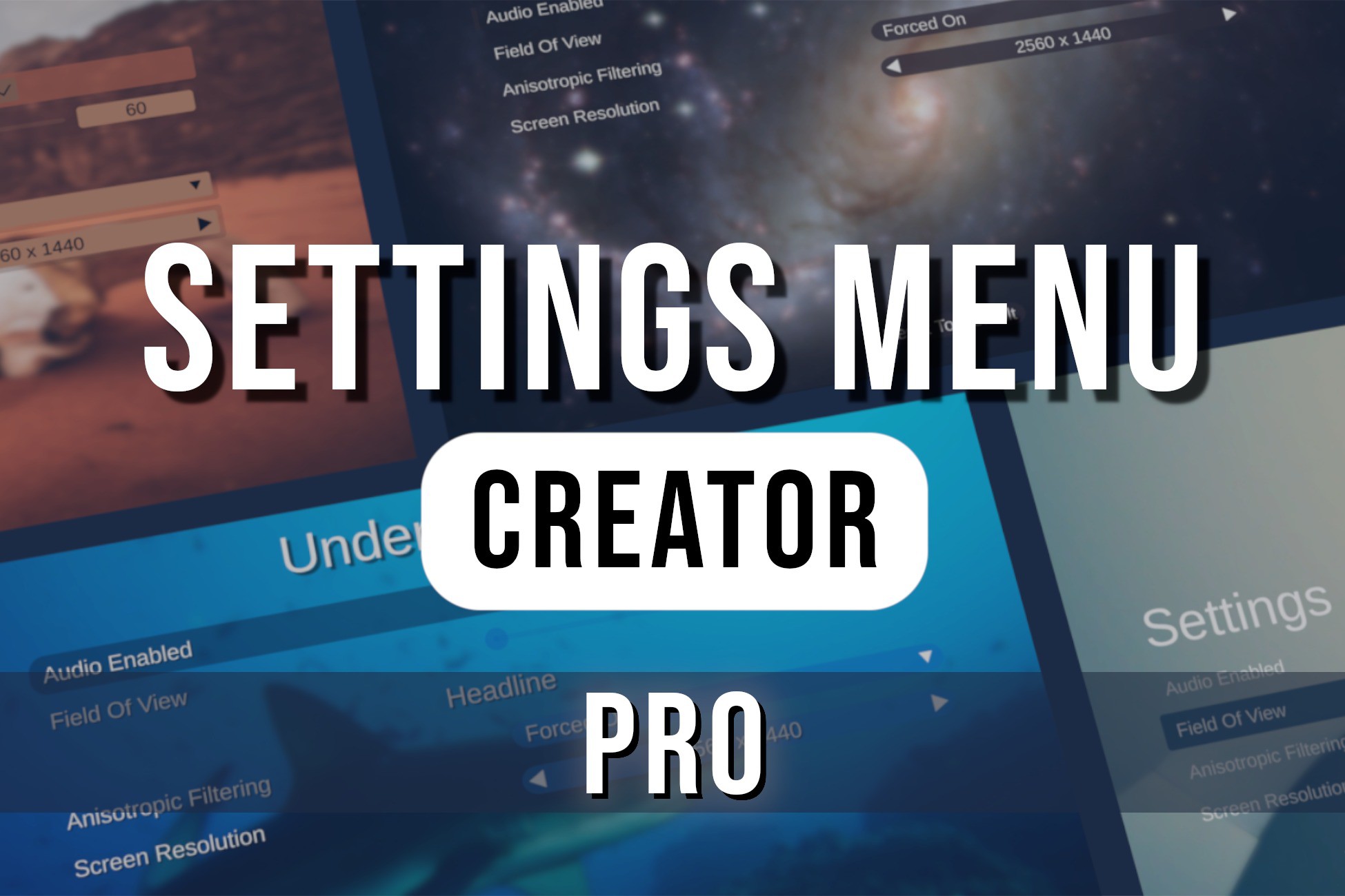 Settings Menu Creator Pro | GUI ツール | Unity Asset Store