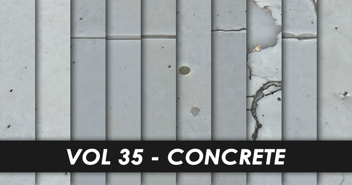 Realistic Textures - Vol 35 - Concrete | 2D Textures & Materials ...