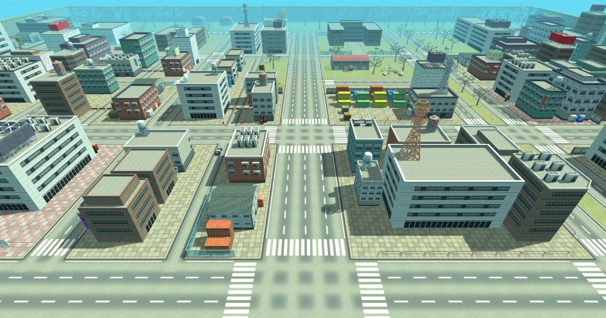 Low Poly Japanese City | 3D 都市 | Unity Asset Store