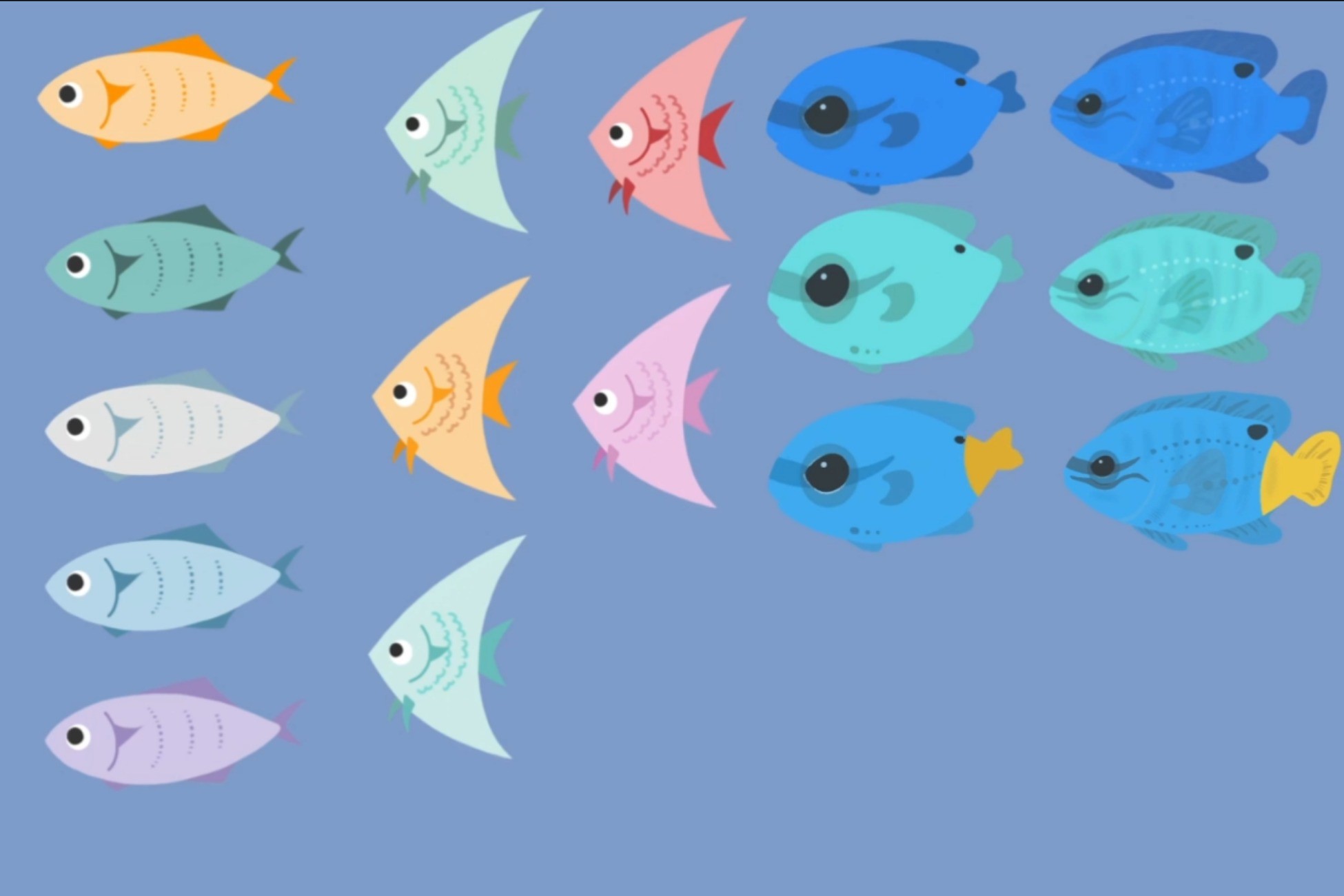 2D Animatied Fish,Carb,Seahorse And Underwater Environment | 2D ...