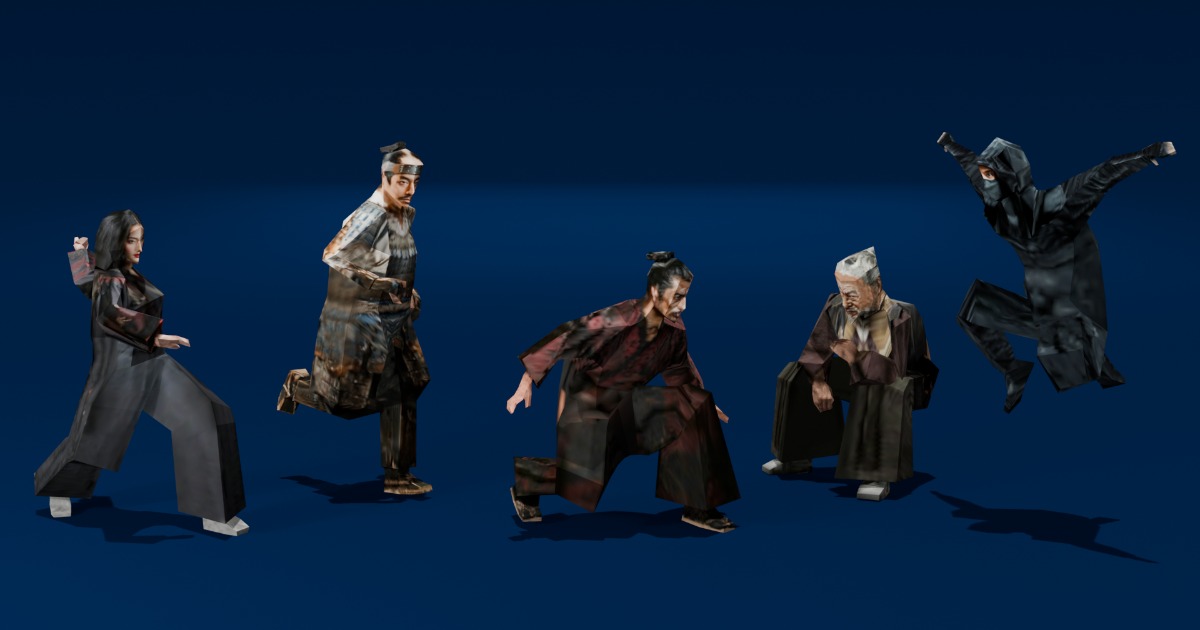 Low Poly Samurai Starter Pack | 3D 휴머노이드 | Unity Asset Store