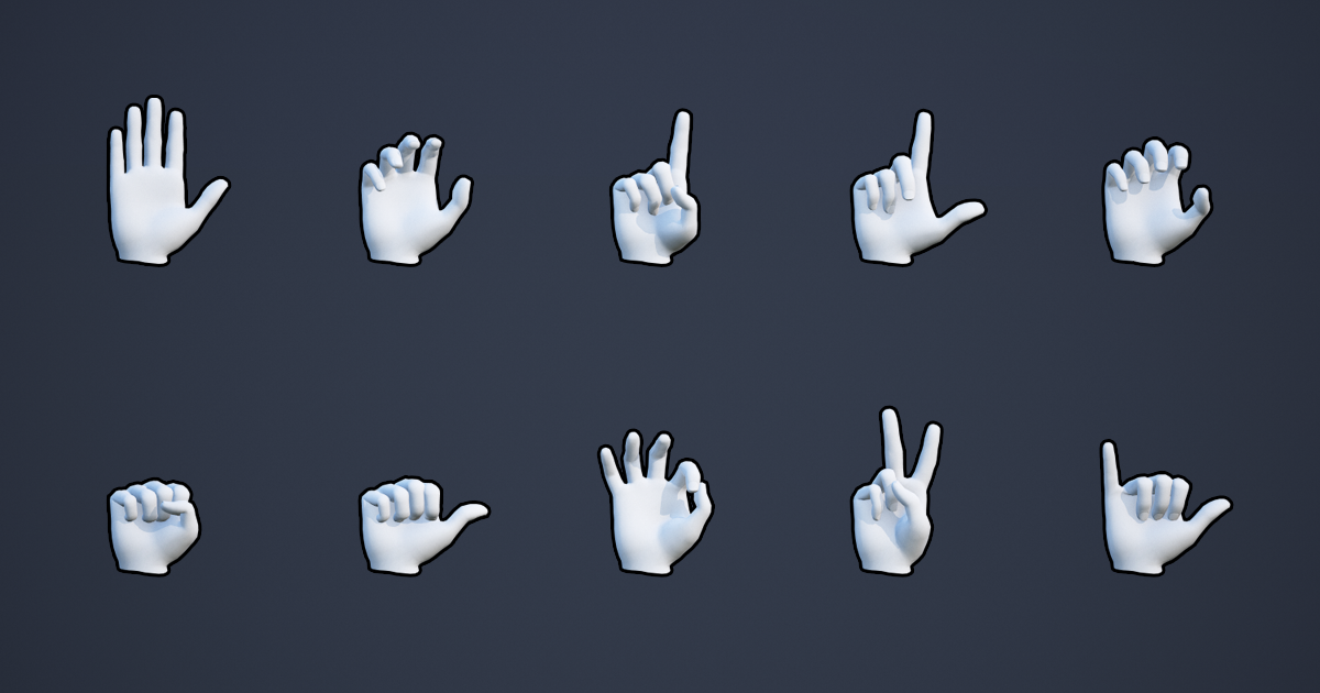 Hand Unity Animation Handy Poses | 3D Animations | Unity Asset Store