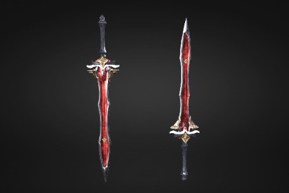 Low Poly "Fantasy Sword" in Asian style