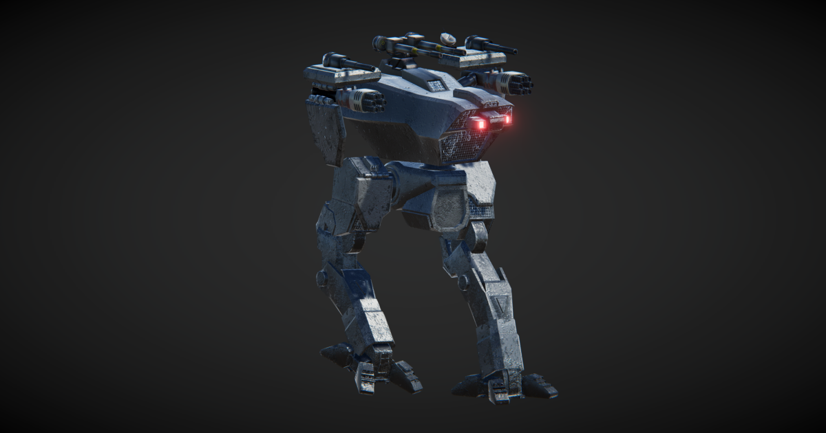 Modular Battle Mech 4 | 3D Robots | Unity Asset Store
