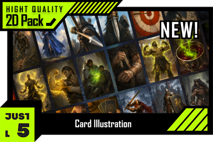 Fantasy RPG - Card Illustrations Pack