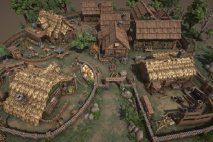 Craftsmen Expansion 3D Stylized Fantasy Pagan Village