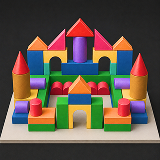 Wooden Toy Bricks - Mobile Ready Modular Building Blocks