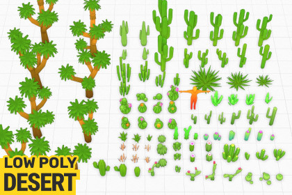 3D Low-Poly Desert