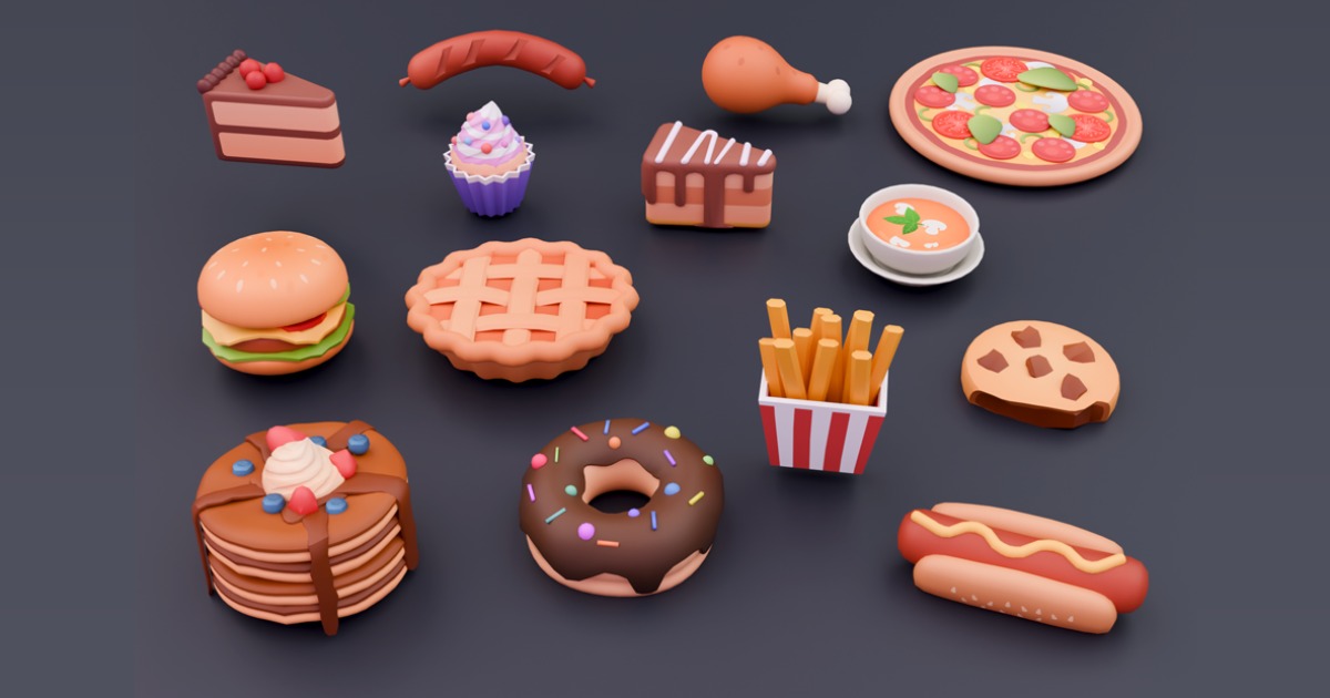 Cartoon Pack | Food | 3D Props | Unity Asset Store