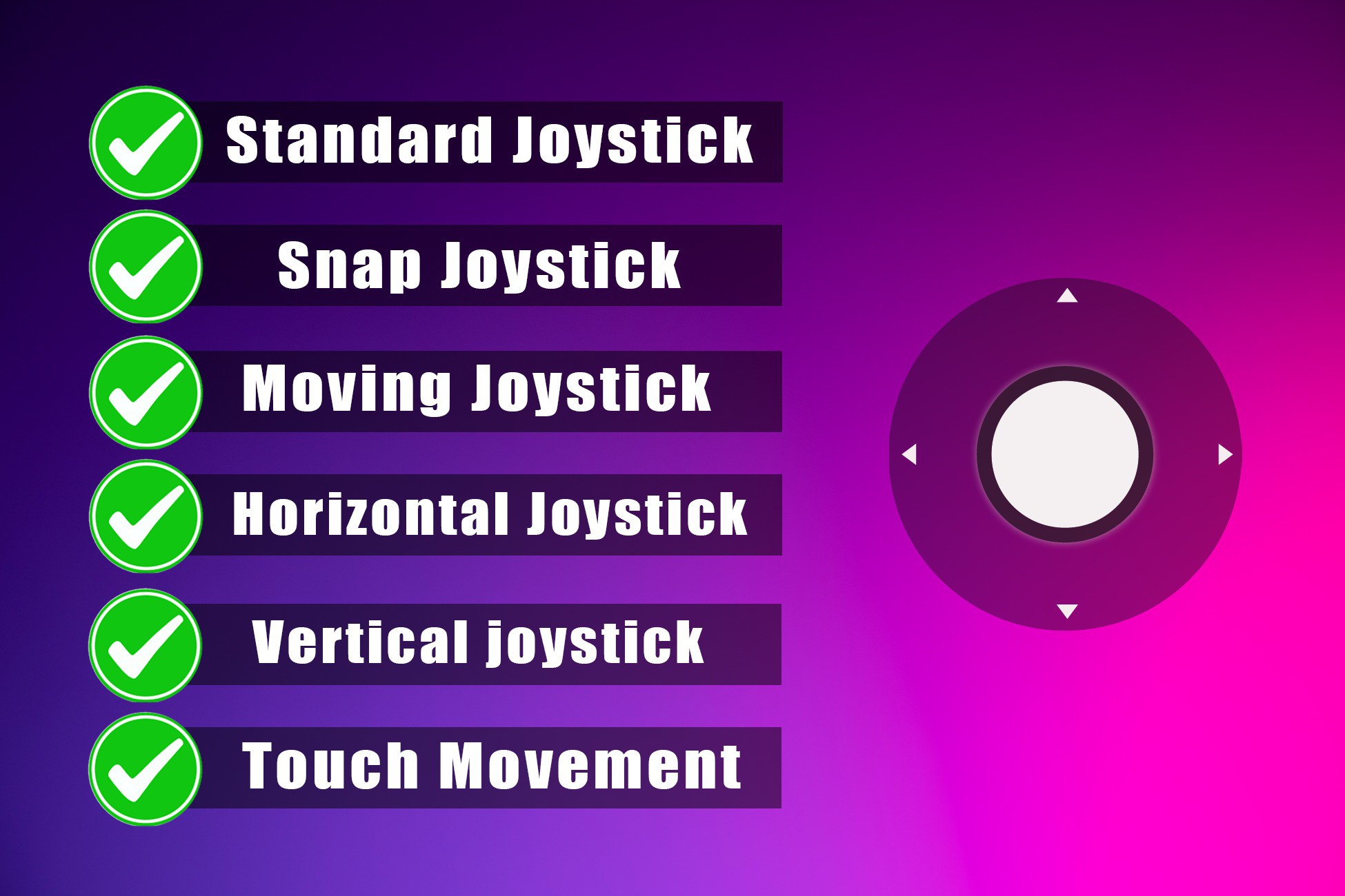 Quick Mobile Joystick - Touch Movement | Input Management | Unity Asset ...