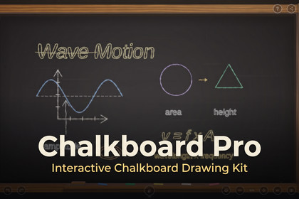 Chalkboard Pro - Interactive Drawing Kit