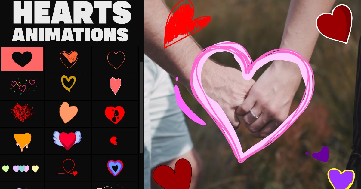 Cartoon Hearts Stickers (22.06) | 2D Textures & Materials | Unity Asset ...