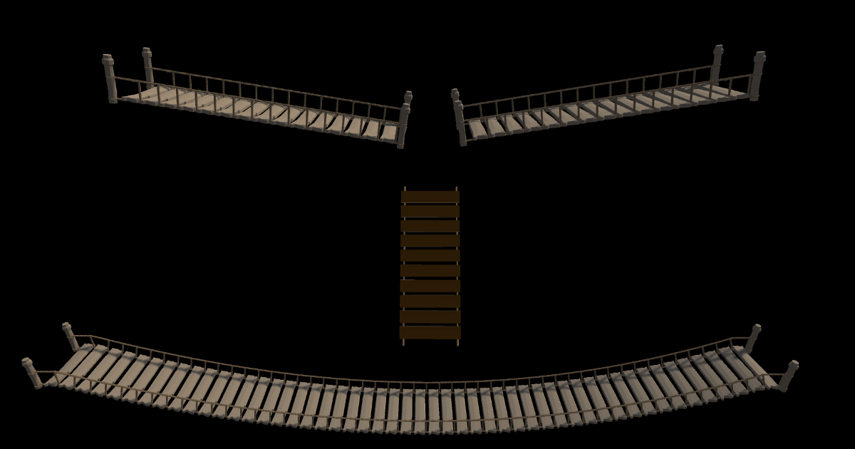 Easy Rope Bridge | 3D Fantasy | Unity Asset Store
