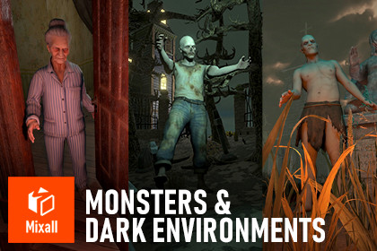 Horror Pack — Monsters & Dark Environments
