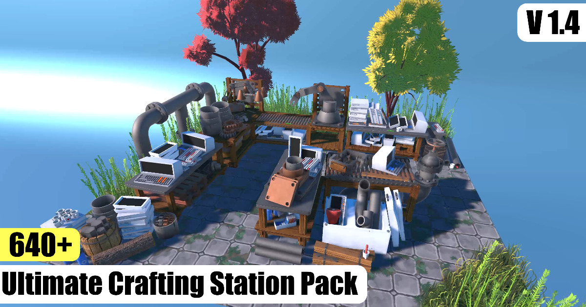Ultimate Crafting Stations Pack - Stylized - Low Poly - 100% Modular ...