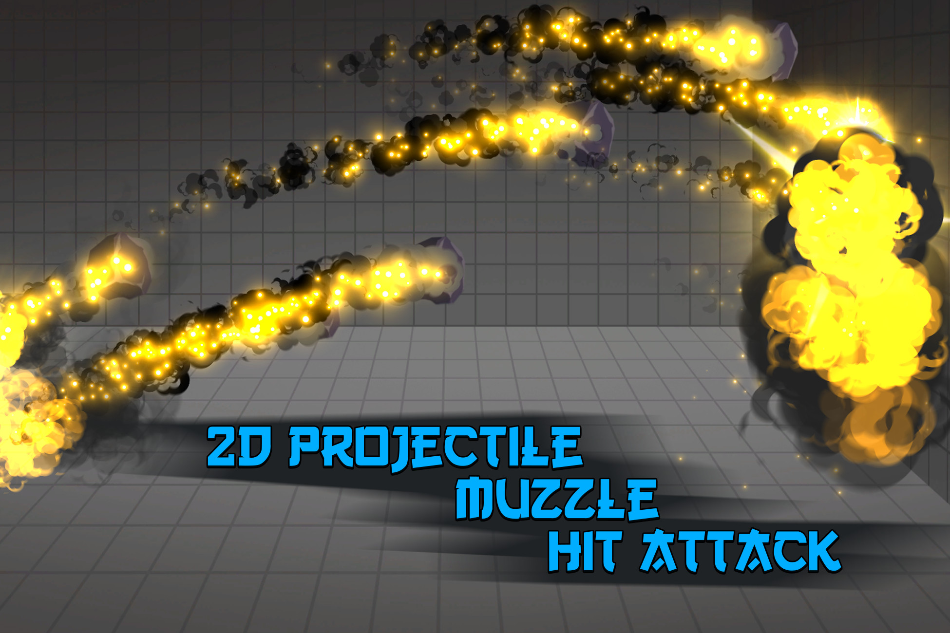 2D Projectiles Muzzle and Hit Vol.1 | Fire & Explosions | Unity Asset Store