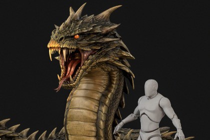 Basilisk Snake Character