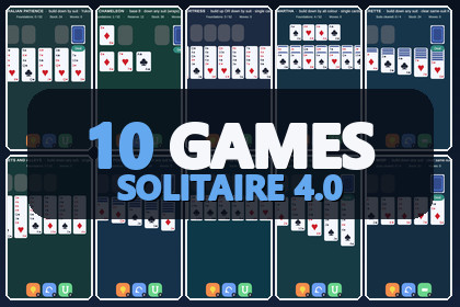 Mini Game Templates Solitaire 4.0 - 10 Solitaire Starters for Unity