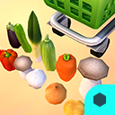 3D Props - Cart Object (Vegetable)