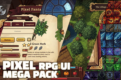 Pixel RPG UI Mega Pack: 6-in-1 Ultimate Bundle
