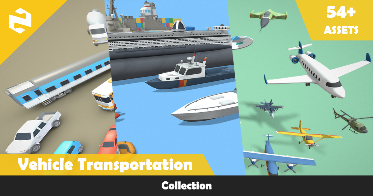 Unity Module In Shuttle Vehicle Transportation Collection | 3D Vehicles | Unity Asset Store