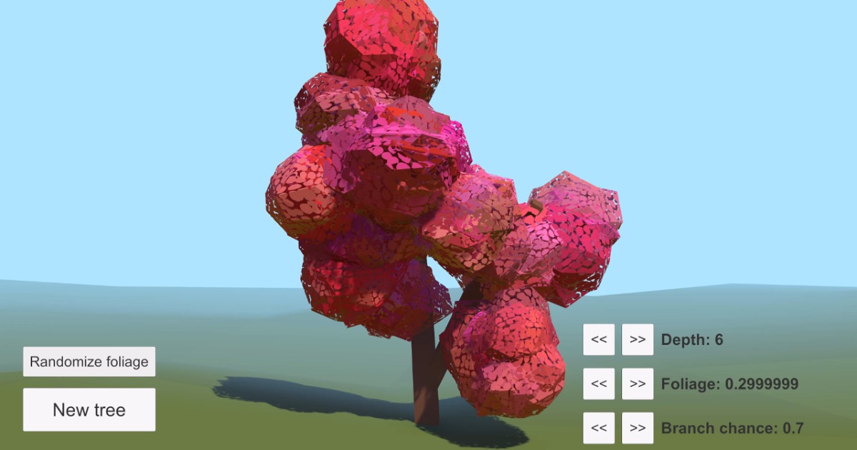 Trees generator - low poly trees | Level Design | Unity Asset Store