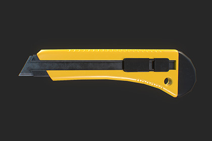 Utility Knife – Game-Ready 3D Model