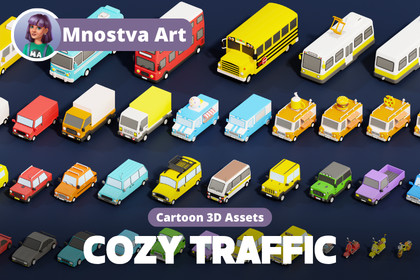 COZY TRAFFIC : Stylized City Vehicles & Transit