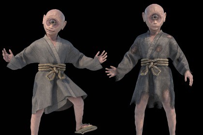 Cyclops Yokai Character