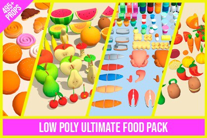 Low Poly Ultimate Food Pack (495+ Props)
